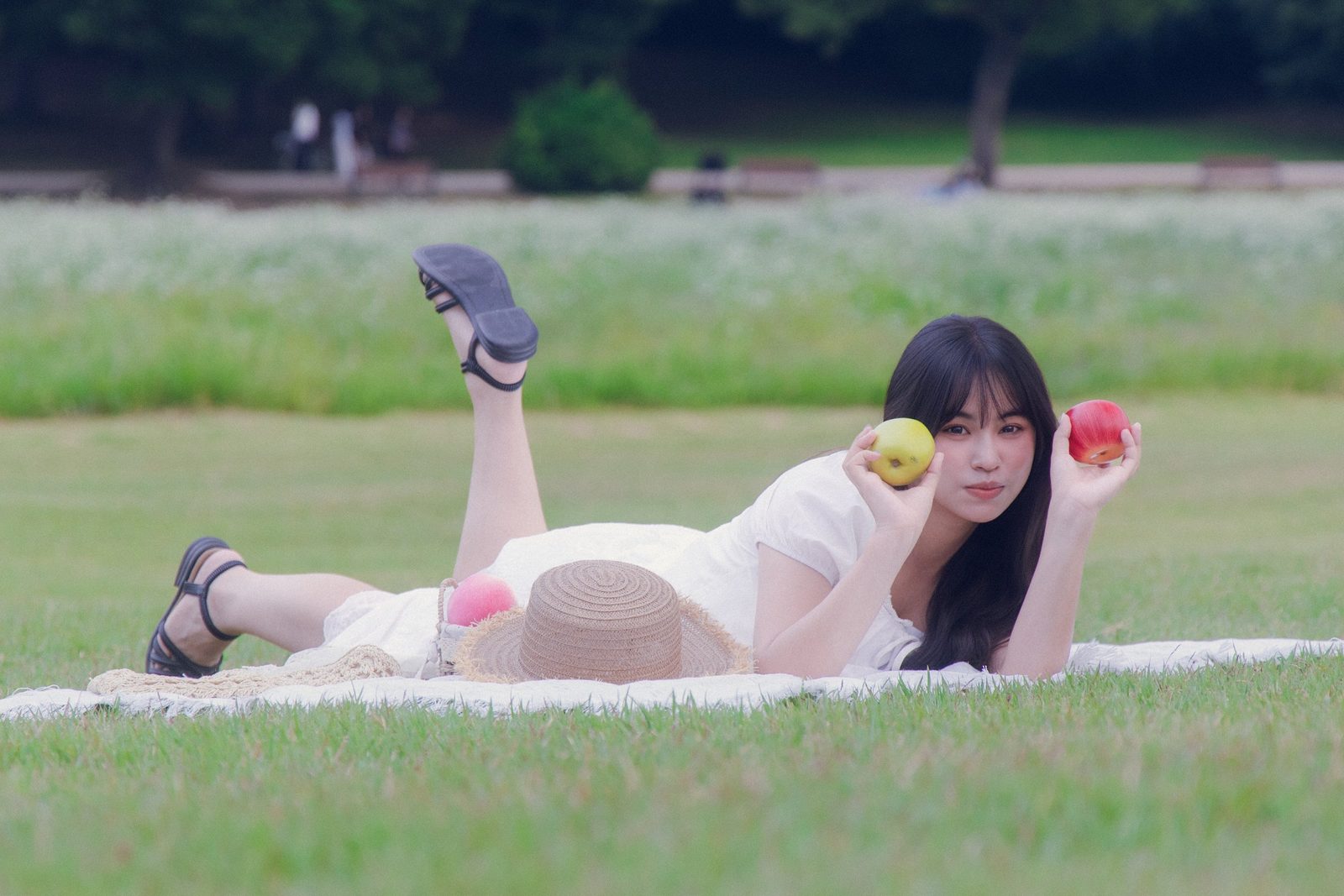 올림픽공원에서 찍은 내추럴 · 자연스러움 무드 스냅 사진
