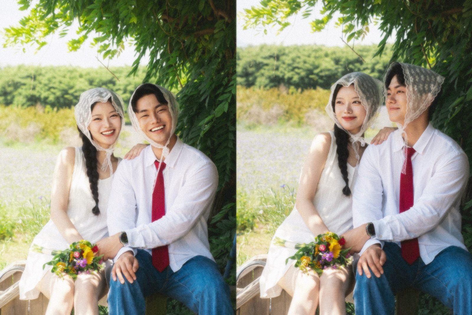 충남에서 찍은 웨딩 · 웨딩촬영 무드 스냅 사진