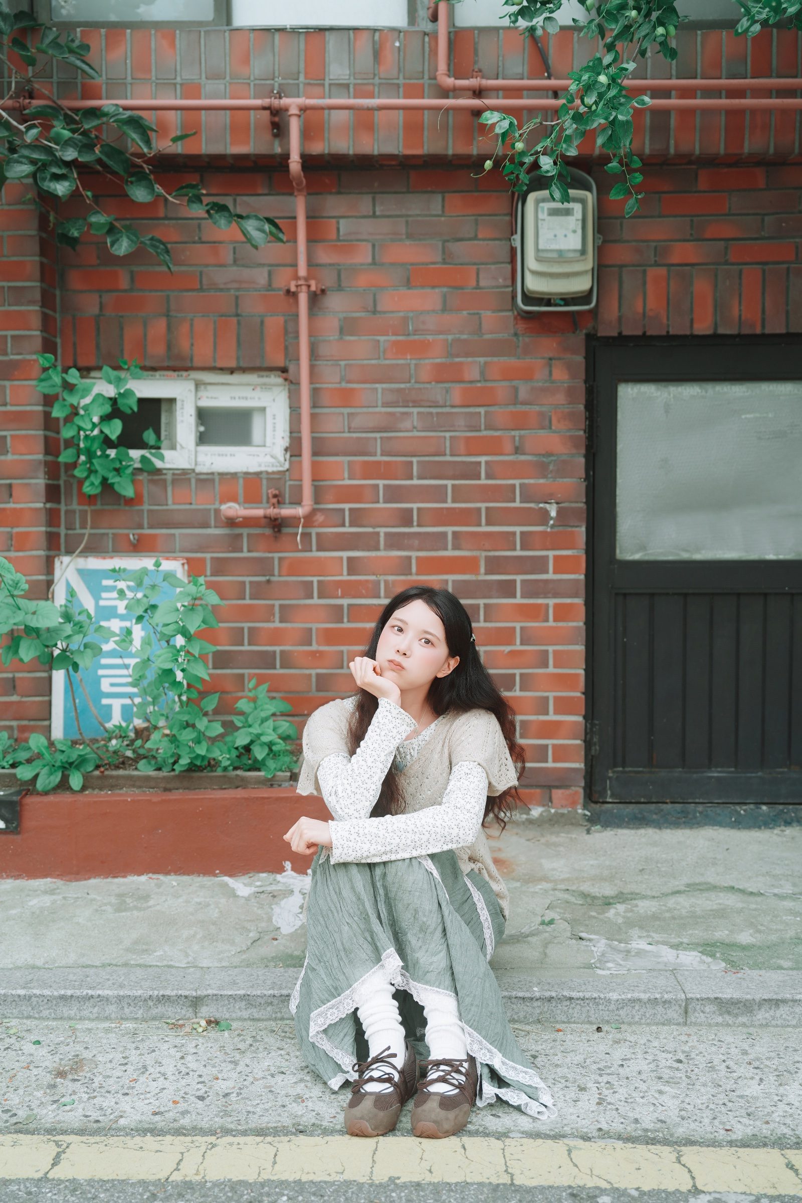 백빈건널목에서 찍은 감성 · 용산 무드 스냅 사진
