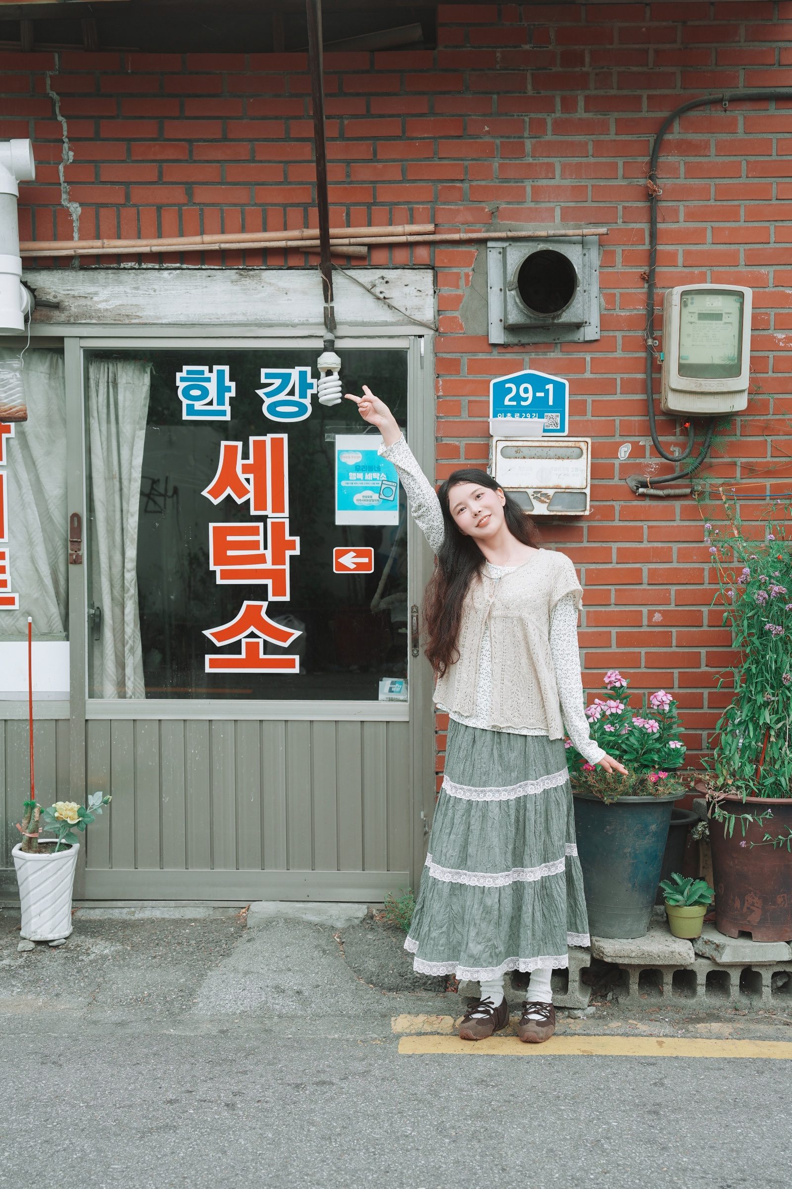 백빈건널목에서 찍은 감성 · 용산 무드 스냅 사진